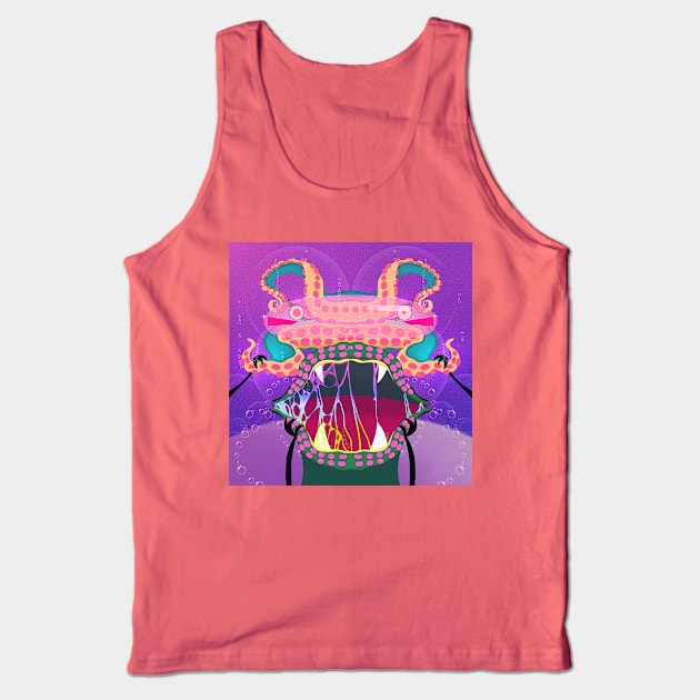 Sassy Tentacle Monster Tank Top by BETIMOOARTZ